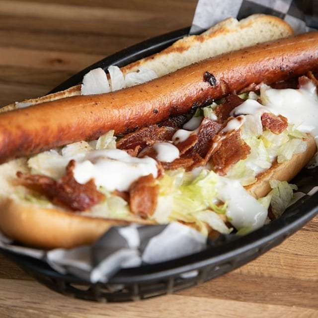Bacon Bleu Dog.
