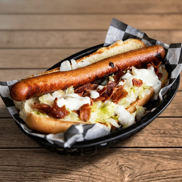 Bacon Bleu Dog.